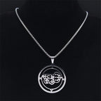 Gothic Pendant Silver Necklace — Stainless Steel