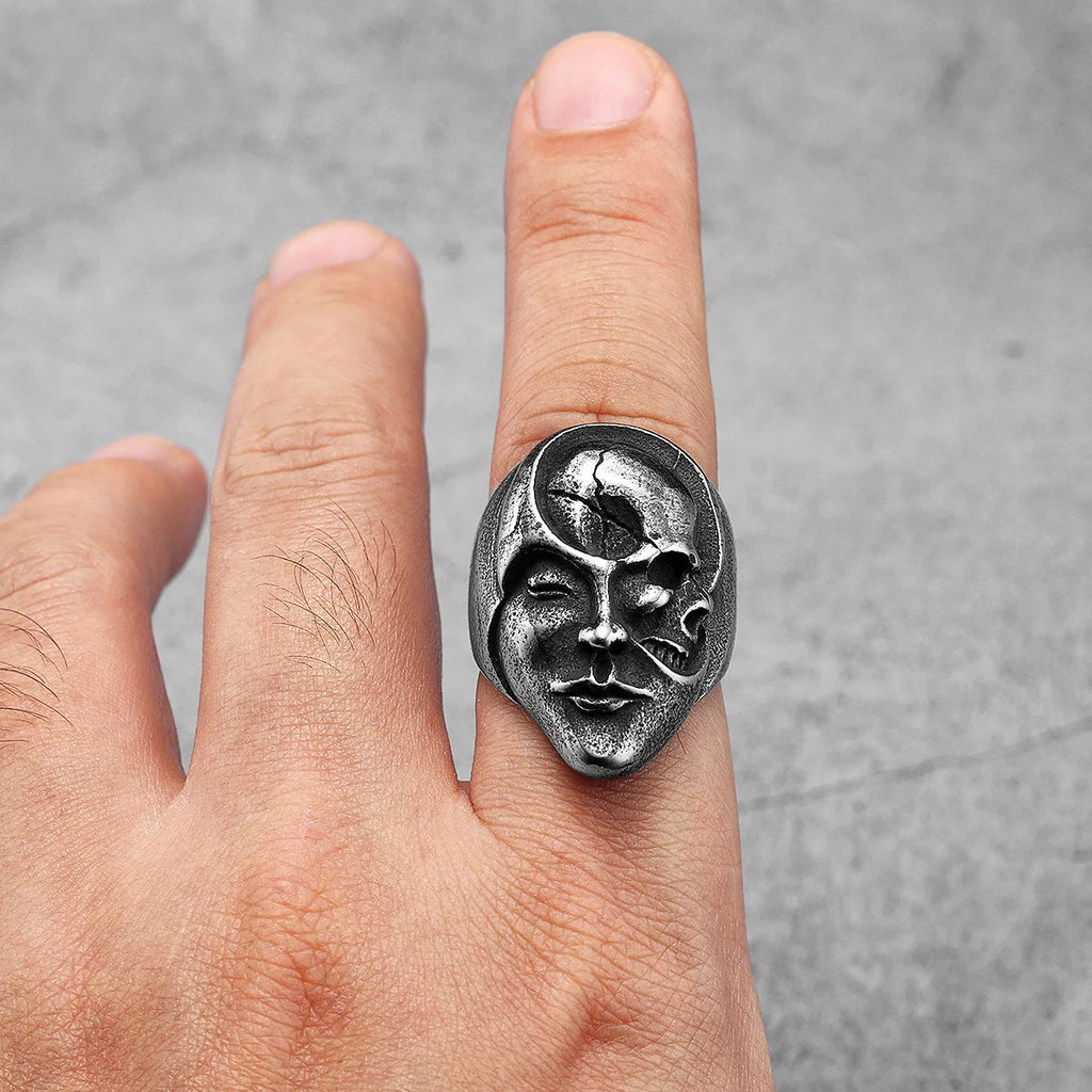 Gothic Statement Ring — Stainless Steel