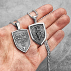 Archangel St.Michael Pendants Stainless Steel Men Women Necklaces Chain Punk Rock Retro Jewelry Accessories Best Gift