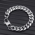 Thick Cuban Link Bracelet 8-14mm — Stainless Steel