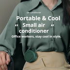 Portable Clip-on Bladeless Mini Fan, 3-Speed Rechargeable Personal Cooling Fan for Travel, Office, Outdoor, Sports