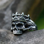 Vintage Gothic Skull Punk Ring — Stainless Steel