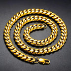 Cuban Link Chain Necklace 10mm — Stainless Steel