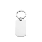 10pcs New Keychain Blank Mirror Polishing Stainless Steel ID Dog Tag Waterproof Jewelry DIY Custom Keyring for Women Men
