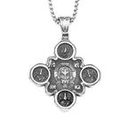 Cross Jesus Pendant Necklace — Stainless Steel