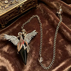 Iced Out Phoenix Black Pendant Necklace