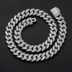 Iced Out Cuban Necklace Stainless Steel 15MM