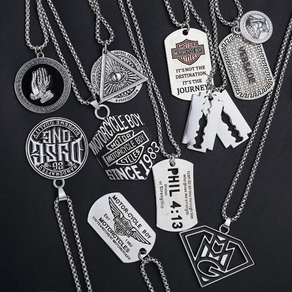 Fashion Charm Buddha's-hand Sweater Chain Jewelry For Men Women Gifts Double Blade Necklace Magic eye Pendant