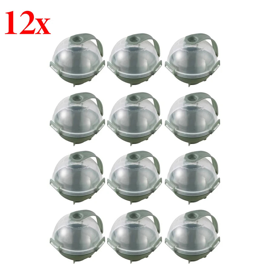 1/12x Round Ice Makers Ice Ball Mold Reusable Plastic Refrigerator Spherical DIY Moulds Kitchen Tools Quick Freezing
