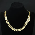 Gold Monaco Chain Necklace 12/15/20MM