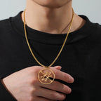 Azazel Sigil Demon Pendant Necklace — Stainless Steel