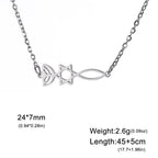 Star of David & Menorah Jewish Pendant Necklace — Stainless Steel