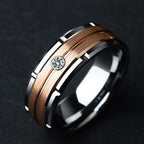 2025 Classic Stainless Steel Men‘s Rings Two-color electroplating Fashion Simple Ring Jewelry Accessories Dropshipping size 6-13