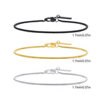 Vnox Men's Simple Square Snake Chain Bracelet Stainless Steel Three-Color Casual Wristband Cool Fashion Accessory