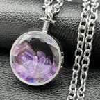 Gothic Heart Silver Pendant Punk Crystal Y2k Nzzz369-1