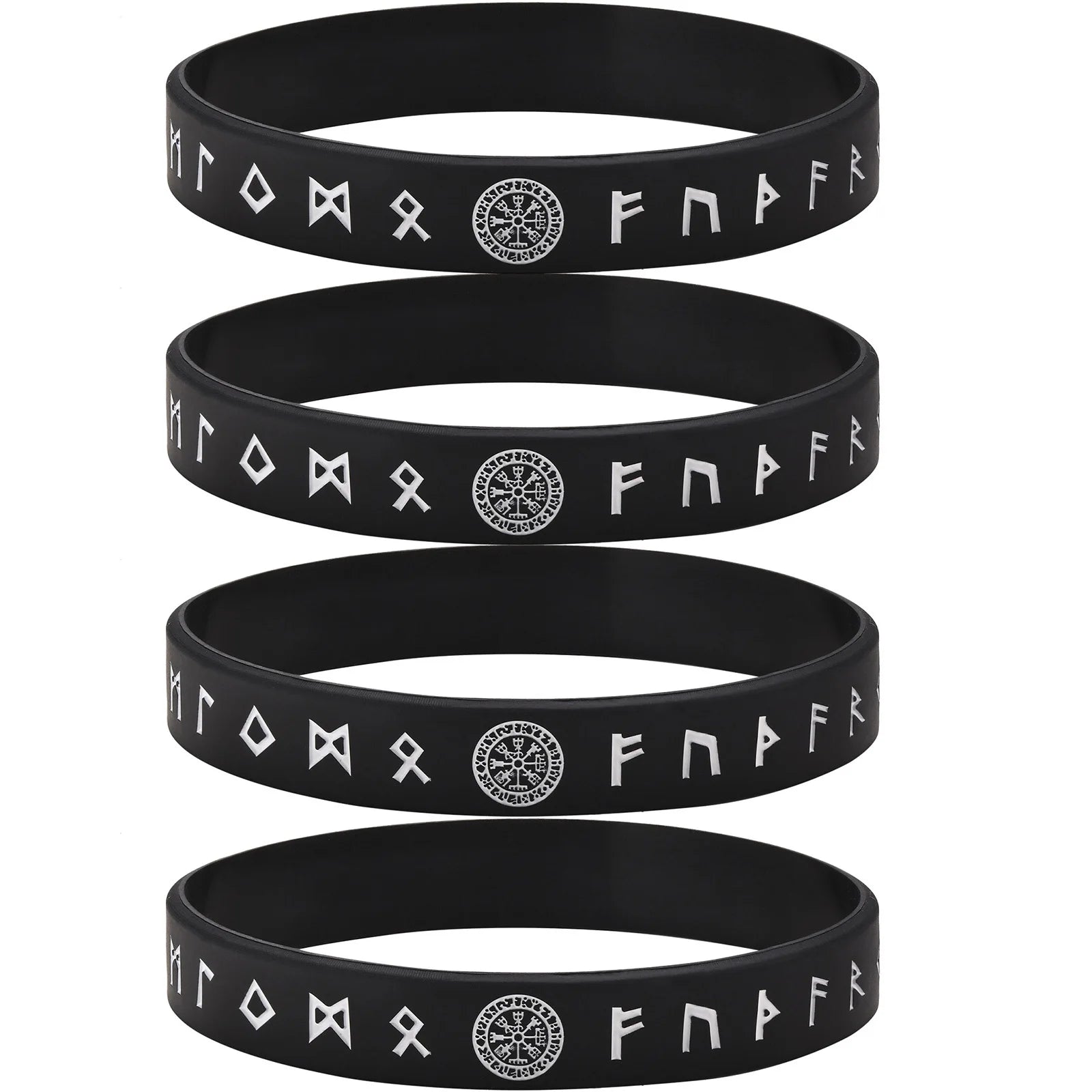 Viking Compass Silicone Bracelet 12mm