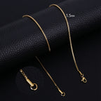 Box Chain Necklace — Stainless Steel 3mm