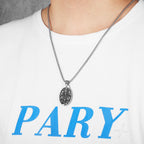 Jesus Cross Pendant Necklace — Stainless Steel