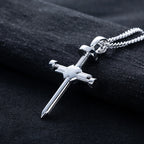 Iced Out Cross Pendant — 925 Silver