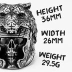 Wolf Skull Ring — Stainless Steel