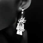 Snake Guitar Steel Earrings Trend Coiled