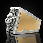Lion Head Storage Ring — Stainless Steel