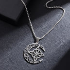 Celtic Trinity Knot Pendant Necklace — Zinc Alloy