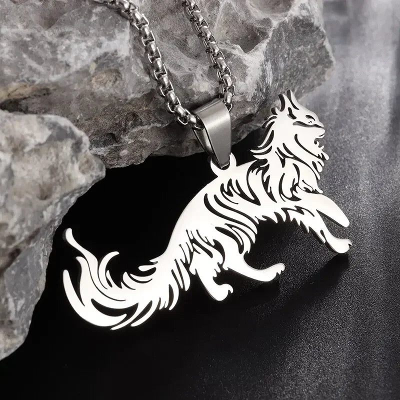 High Quality Fashion Creative Tiger Head Domineering Pendant Mature Man Personality Beast Zodiac Necklace Birthday Gift