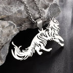 High Quality Fashion Creative Tiger Head Domineering Pendant Mature Man Personality Beast Zodiac Necklace Birthday Gift