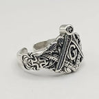 Freemason Templar Pattern Ring — Copper Alloy