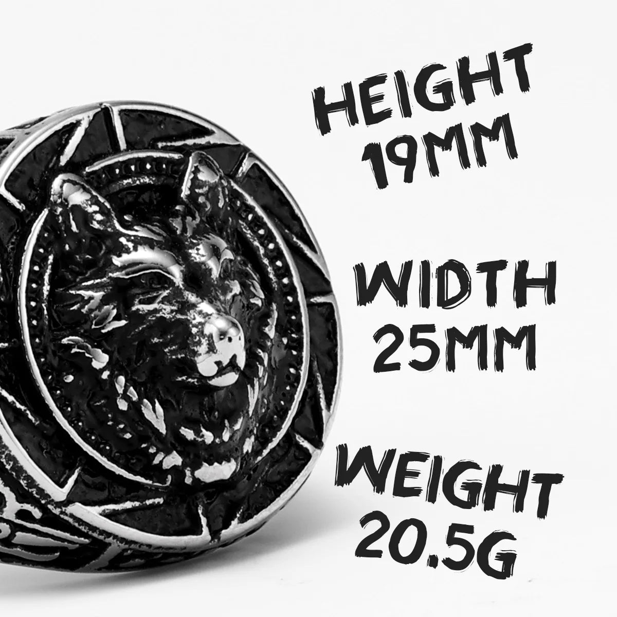 Wolf Ring — Stainless Steel