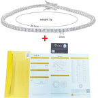 Moissanite Tennis Bracelet 2mm — Gold