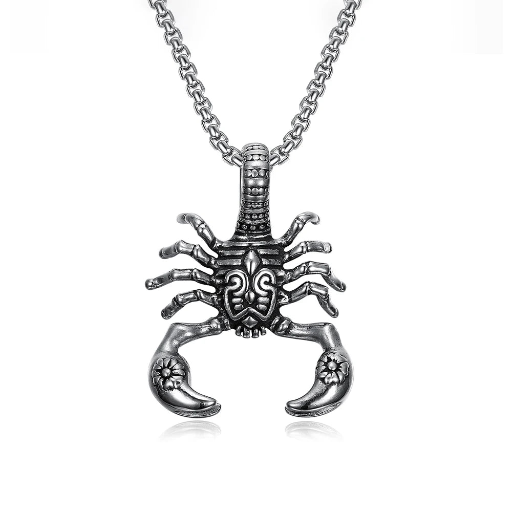 Scorpion Pendant Necklace — 316L Stainless Steel