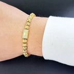 Crown Beads Charm Bracelet — Stainless Steel