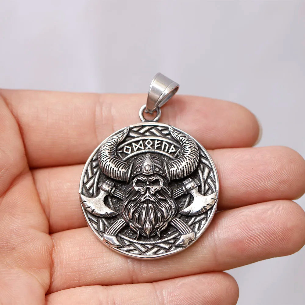 Viking Stainless Steel Pendant Necklace