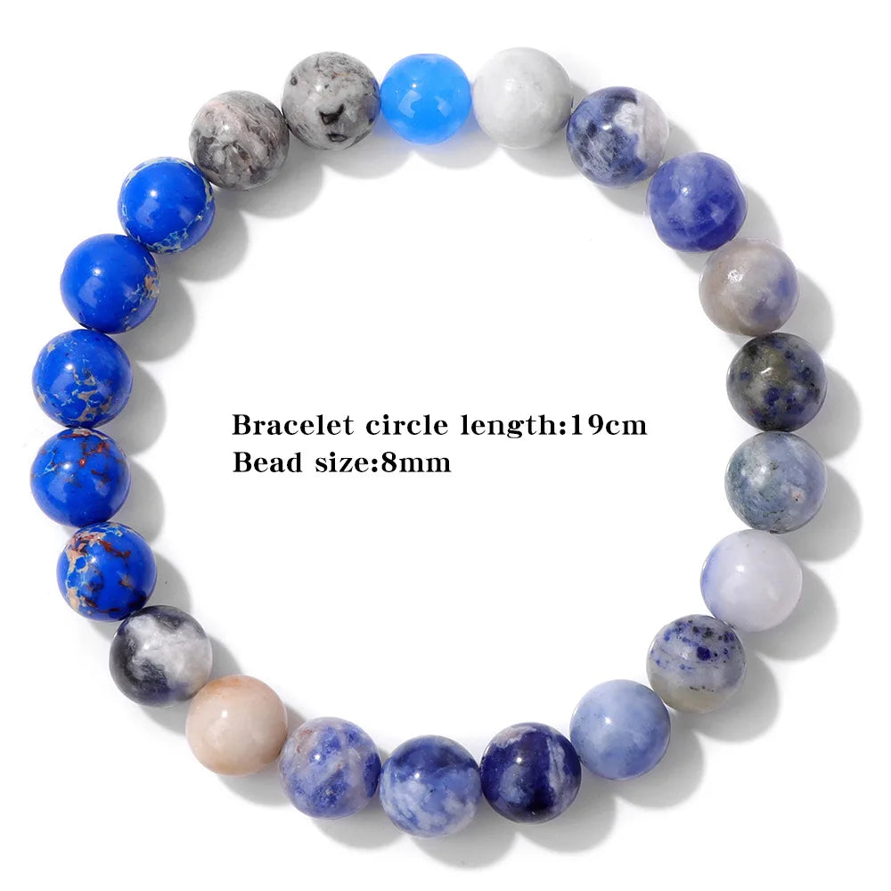 Rope Steel Bracelet Moon 8MM Solar System