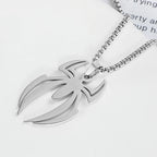 Silver Spider Pendant Necklace Box Chain