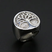 Viking Tree of Life Amulet Ring for Men — Stainless Steel