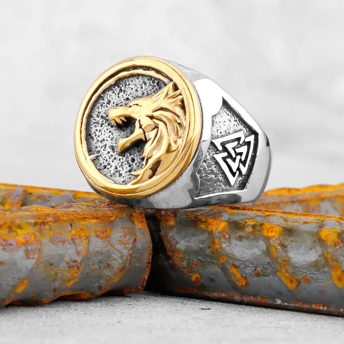 Ring Viking Wolf Stainless Steel