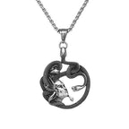 Classic Medusa Snake Pendant — Stainless Steel