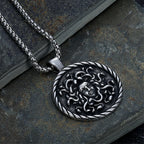 Gothic Medusa Pendant — Stainless Steel