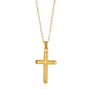 Christian Jesus Cross Necklace — Stainless Steel