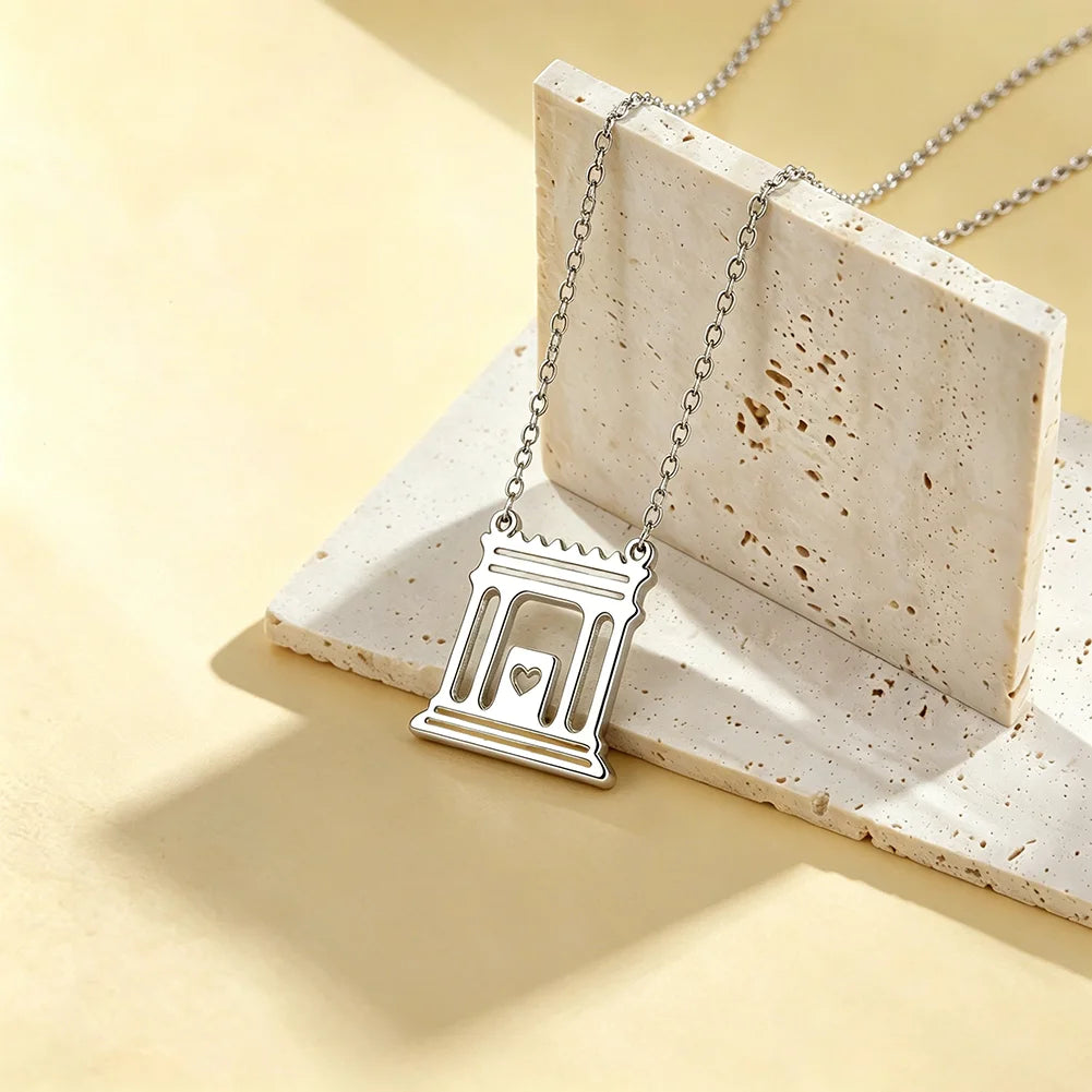 Jerusalem Temple Pendant Necklace — Jewish