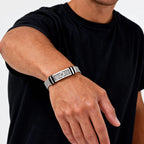 Star of David Watch Strap Bracelet — Stainless Steel