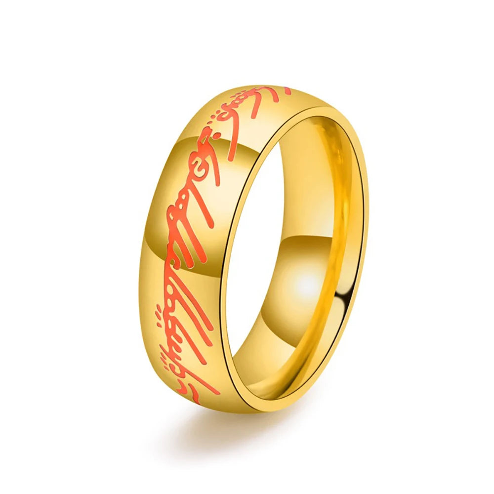 Vintage Stainless Steel Knights Templar Rings For Men Women Hip Hop Biker Cross Warriors Red Shield Ring Amulet Jewelry