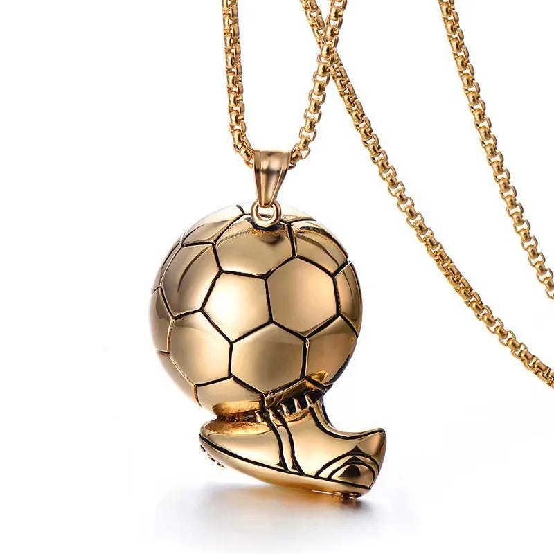 Silver Sports Shoe Pendant Necklace Stainless Steel