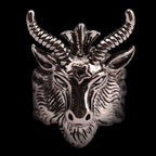 Sigil of Baphomet Open Ring — Stainless Steel