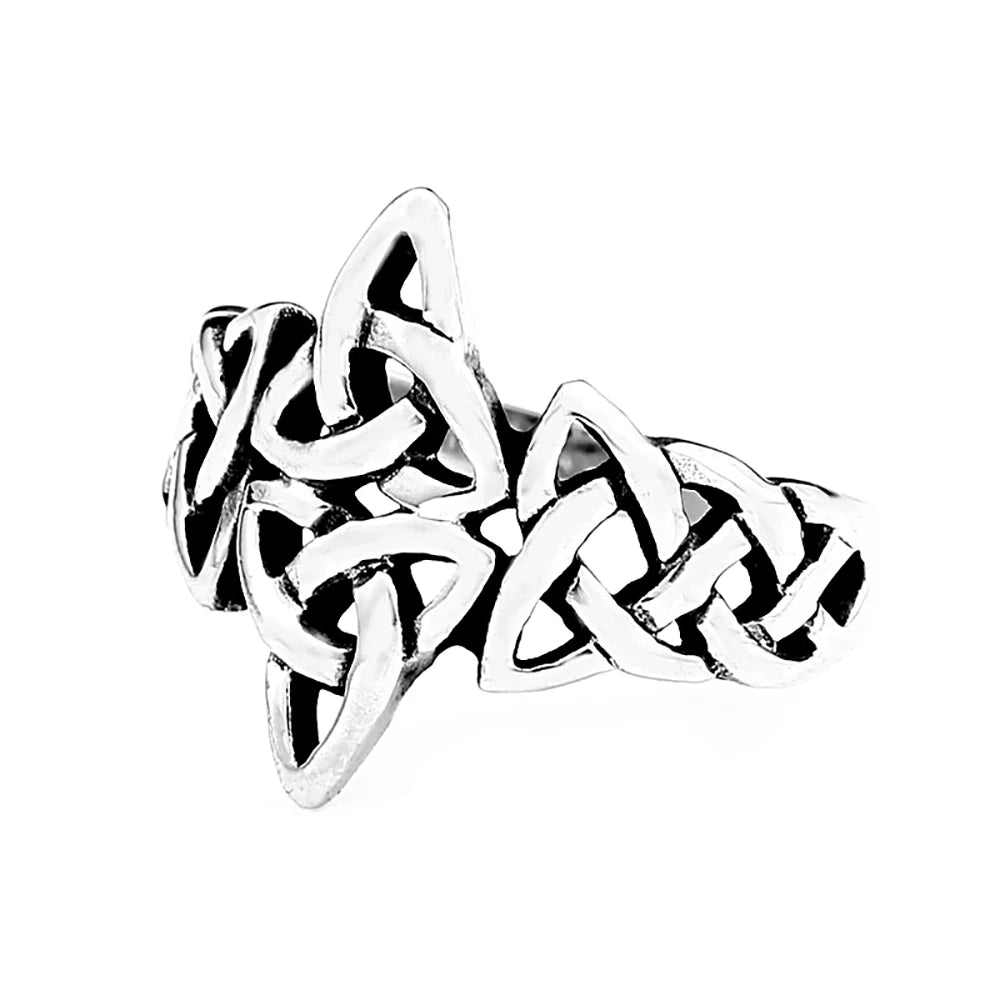 Norse Celtic Knot Ring — Silver