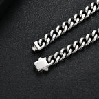 Width 9MM 316L Stainless Steel Encrypted Cuban Chain Bracelet For Men Fashion Hip Hop Party Accessories Boyfriend Gift