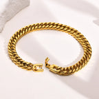 Double Curb Chain Bracelet 15mm — Stainless Steel